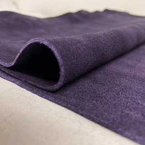 牛革　ベロア　むらさき【約29ds / 約1.8mm厚】L11F-026
