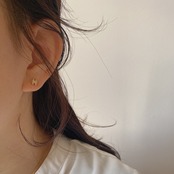 S925 ミニHピアス