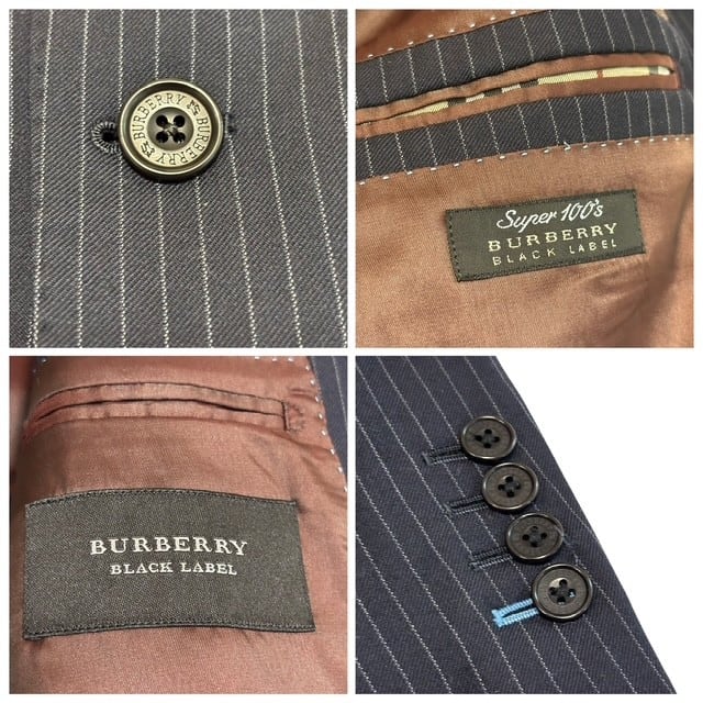 中古 バーバリーブラックレーベル BURBERRY BLACKLABEL スーツ上下