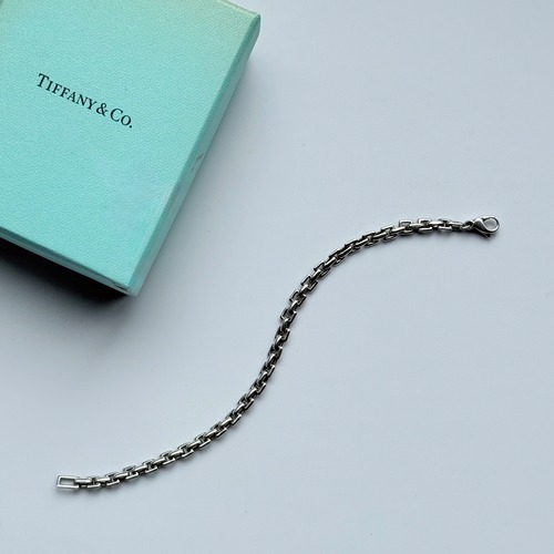 vintage tiffany&co. ヴィンテージティファニーsquare link chain bracelet silver925