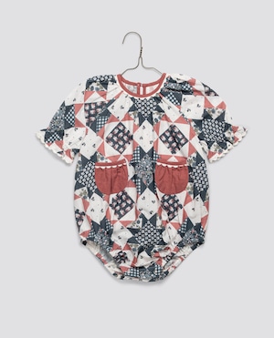 送料無料 Little Cotton Clothes/Romy Romper Patchwork Floral