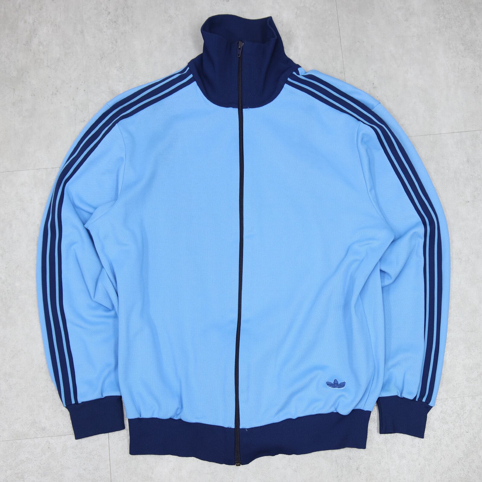 1970-80s Vintage adidas West Germany Track Jacket / Sky Blue