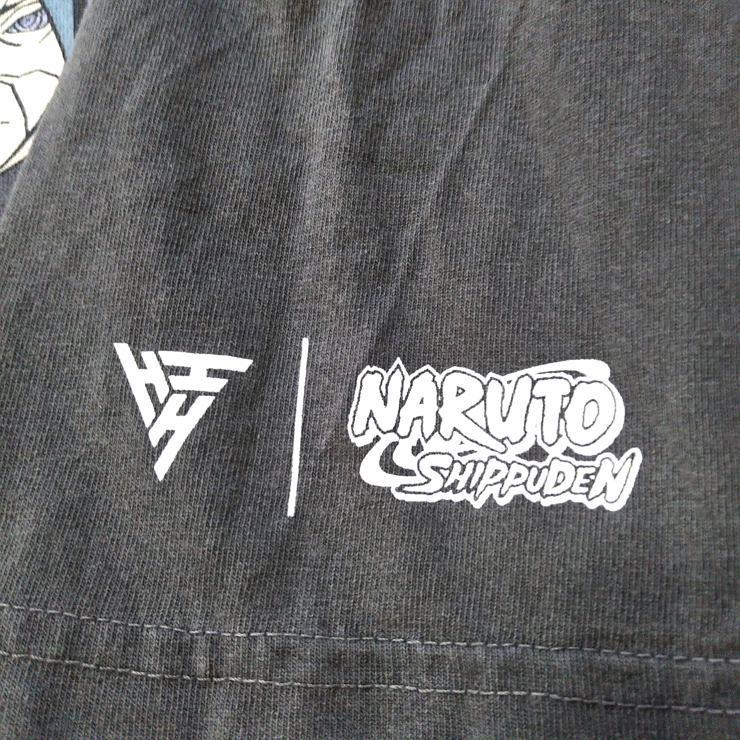 古着 ナルト Tシャツ XL グレー うちはマダラ アニメT naruto | GOLD