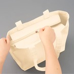 WALK TOGETHER Canvas zip tote　[G0014]