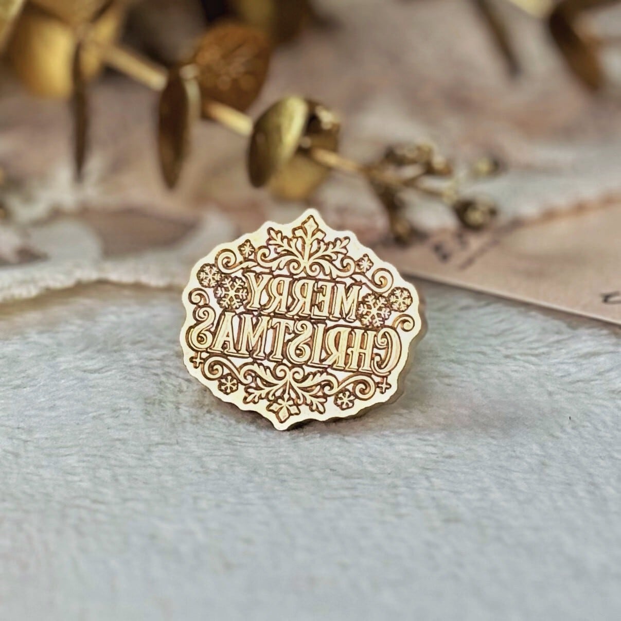 【縦27㎜×横29㎜】ダイカット メリークリスマス