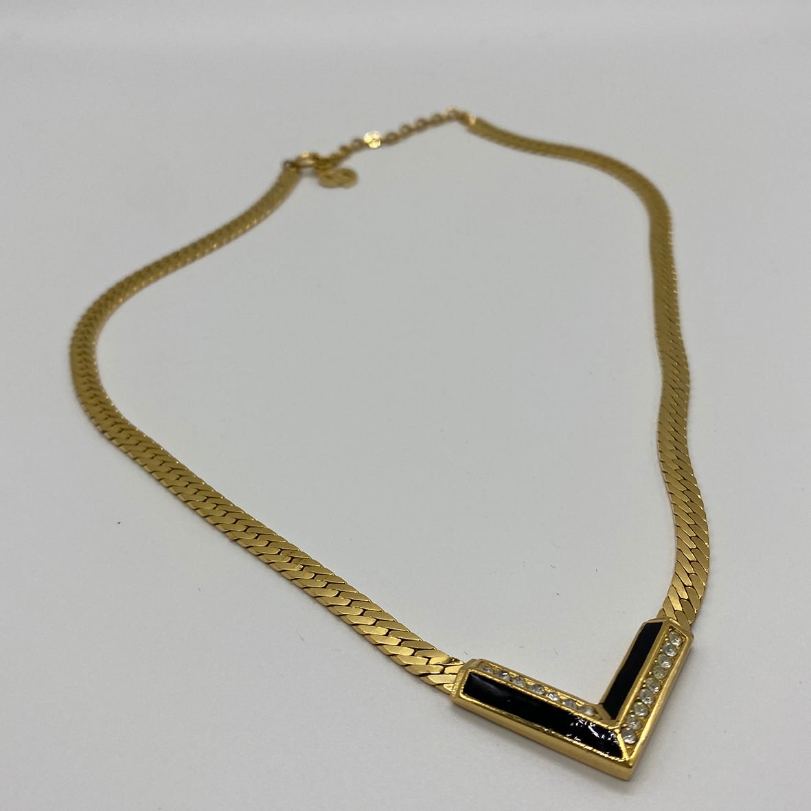 Christian Dior ディオール ヴィンテージ Vモチーフ ネックレス 620403