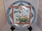 伊万里色絵鷹大皿 Imari porcelain plate(hawk)  