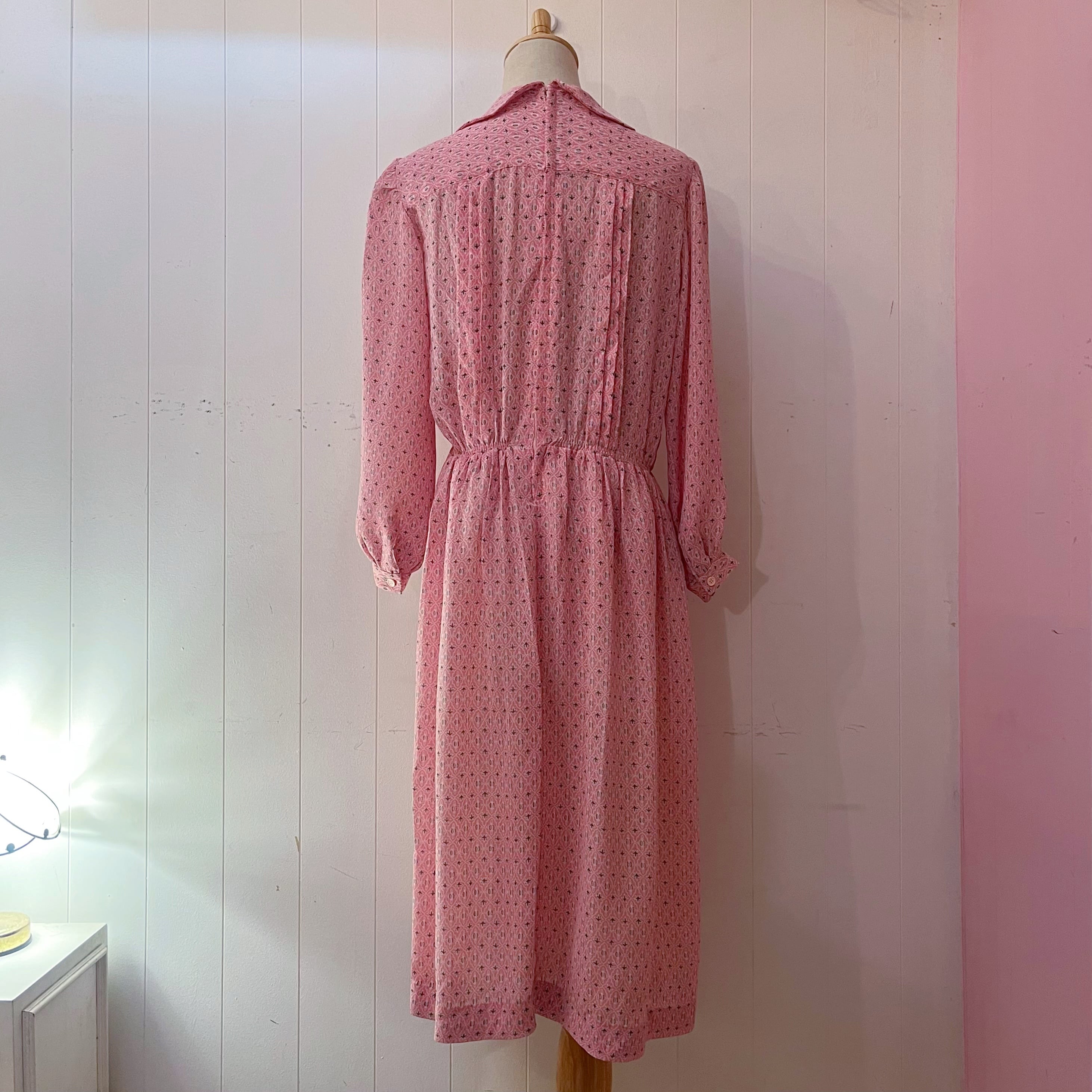 pink provencal floral one-piece