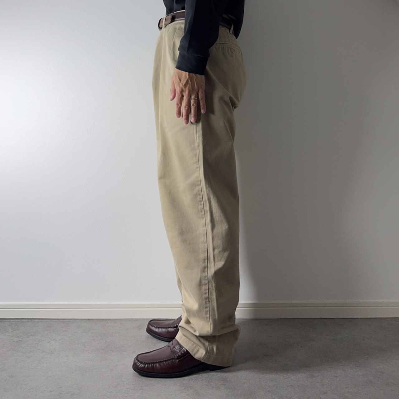 90s Polo by Ralph Lauren POLO CHINO "ANDREW" beige W32.5L31相当 古着 - 18