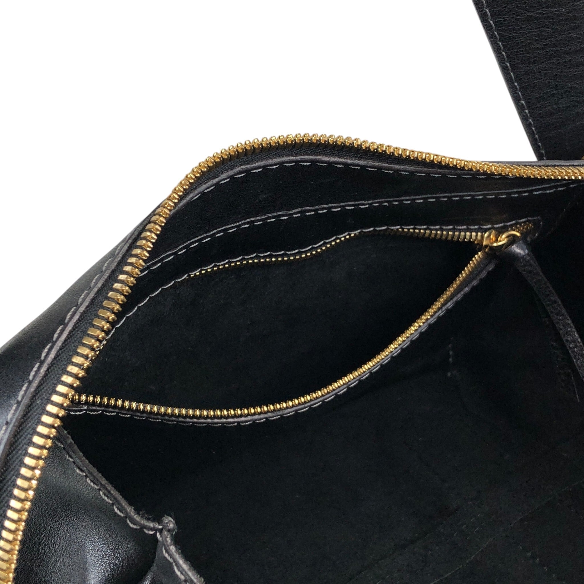 LOEWE ロエベ ハンドバッグ ブラック アナグラム レザー vintage