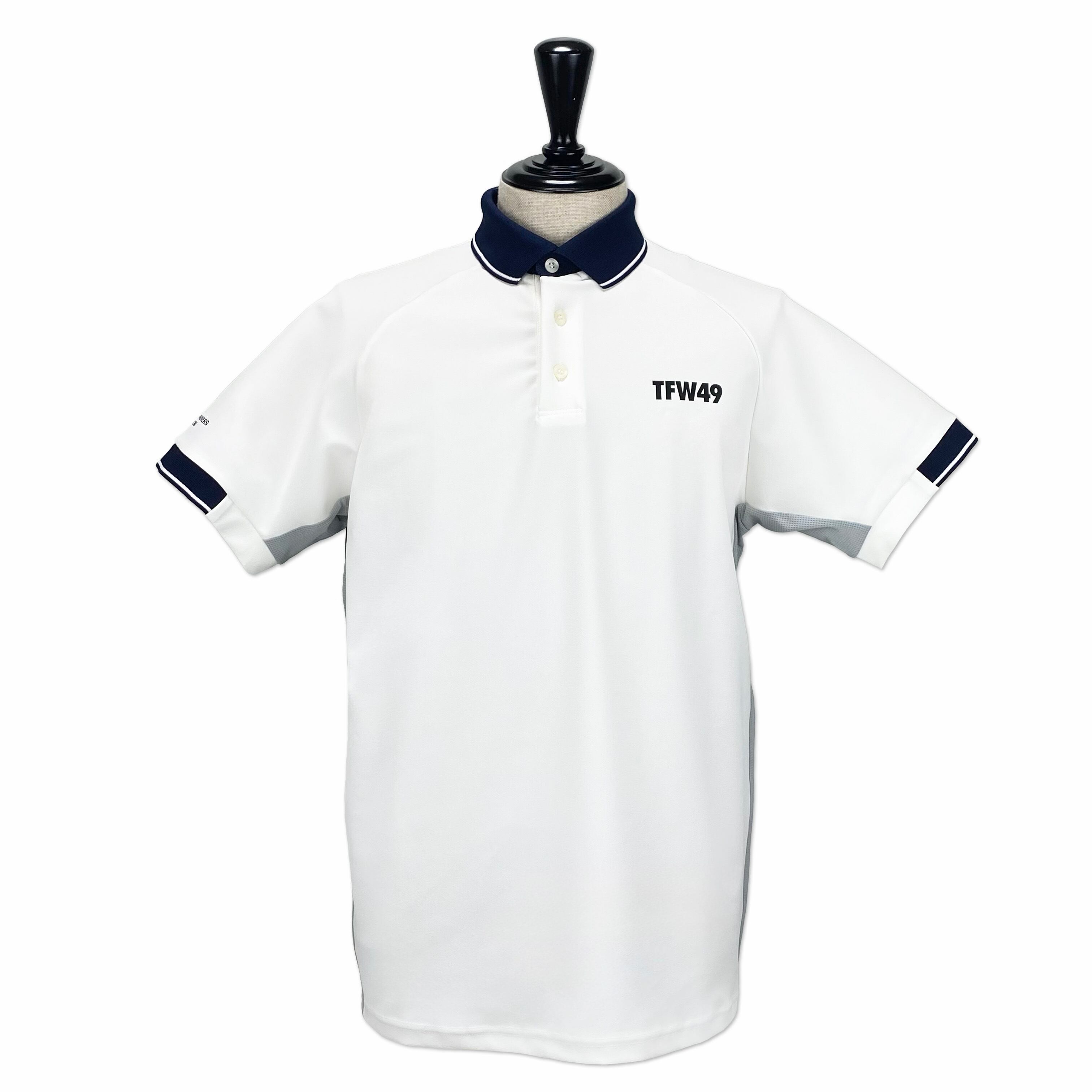 TFW49】《MEN'S》LINE SLEEVE POLO（WHITE） | Sandy GOLF