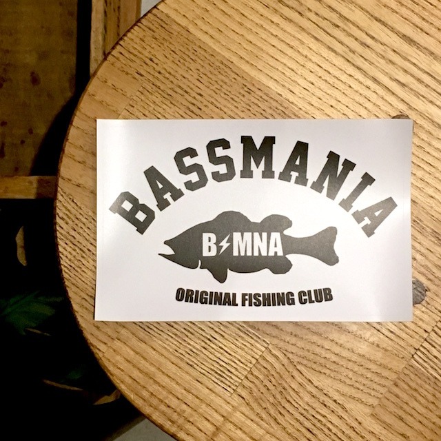 bassmania arch logo sticker