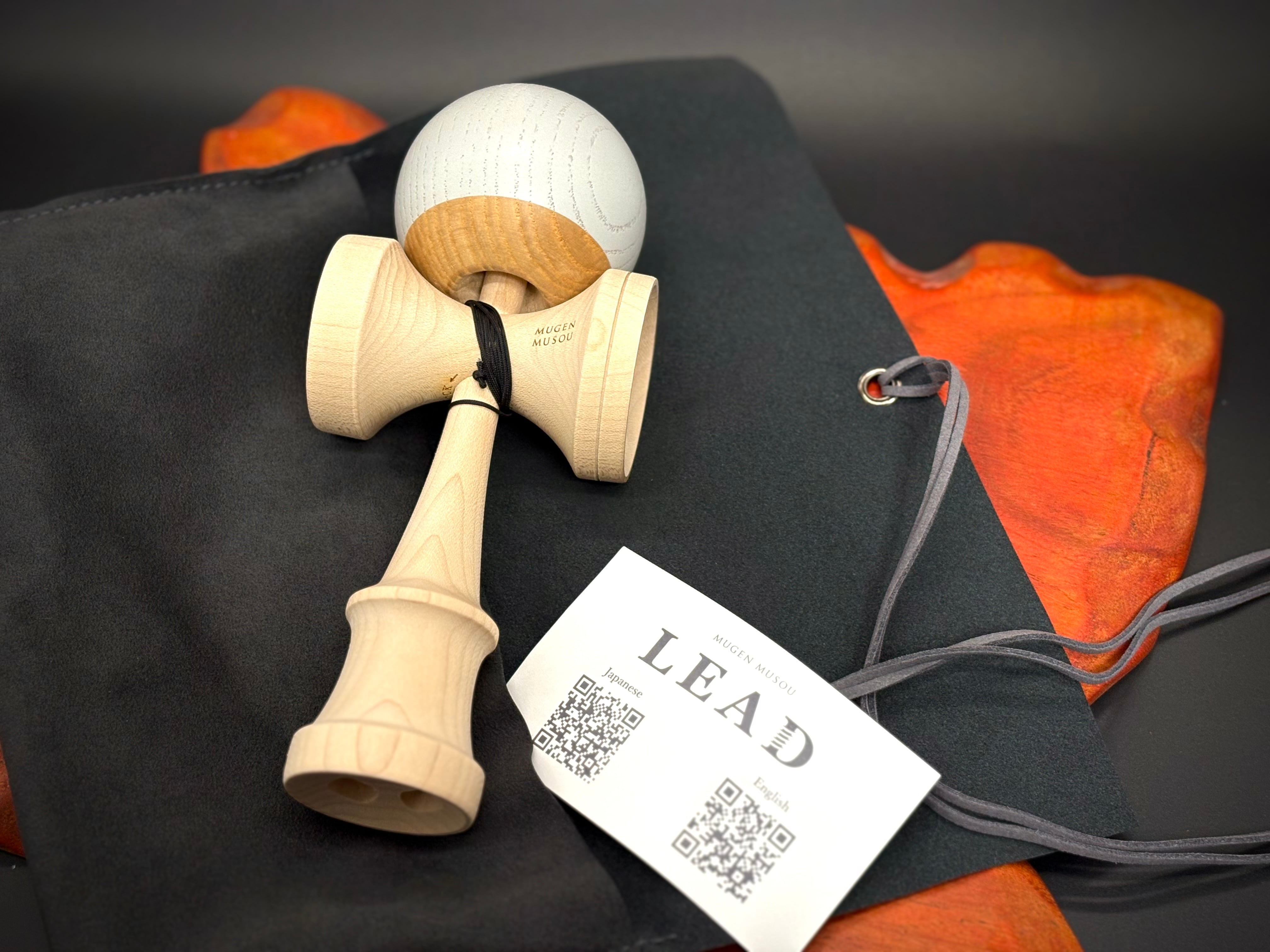玉83gけん83g！『止まる穴』の初期LEAD★けん玉★MUGEN MUSOU★ SOLD OUT☆けん玉☆Rounded Finish玉☆MUGEN MUSOU☆LEAD-Shadow Gray