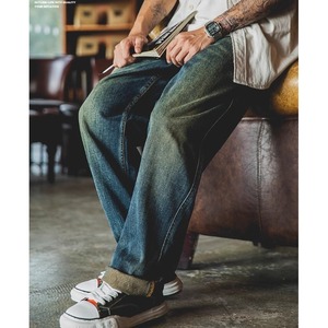 リラックスストレートロールアップジーンズ 10128