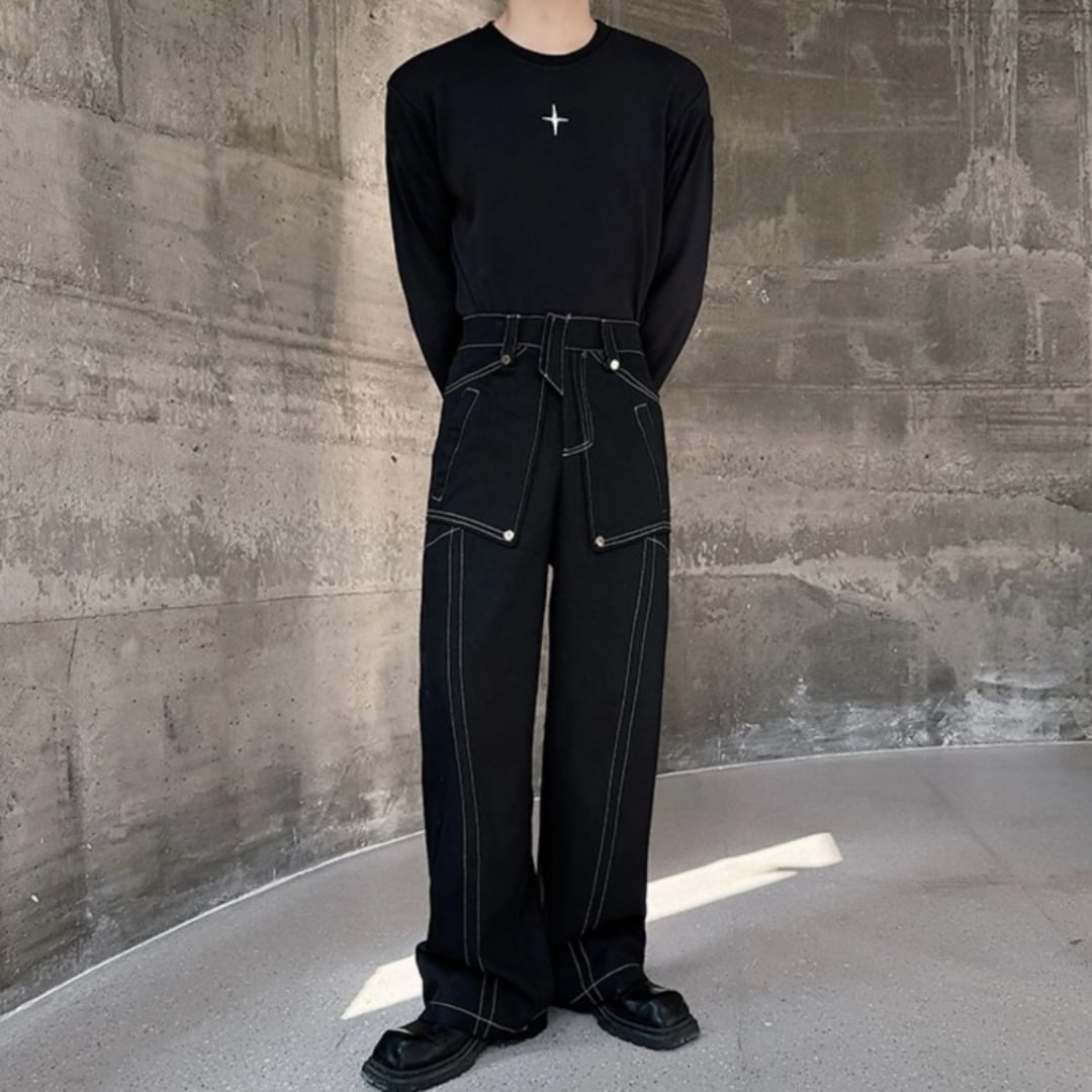 NYLON WIDE EASY TROUSERS made by Antwort | PAY ID