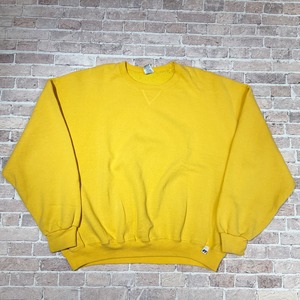 RUSSELL YELLOW SOLID SWEAT SHIRT