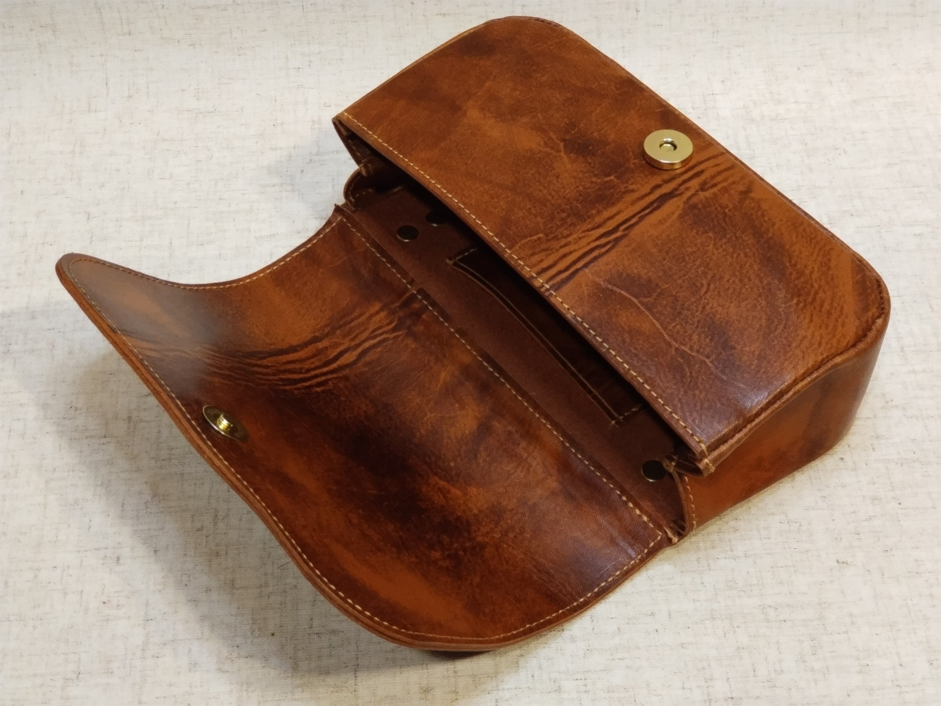 本革】アンティークな3WAYポーチ、サコシュ、ウエストバック | LEATHER