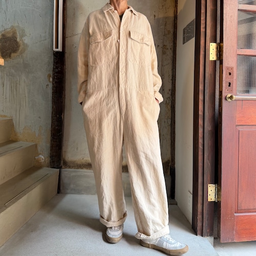 YAECA / ヤエカ　ALL IN ONE / オールインワン UNISEX  #43061601 NATURAL size XS