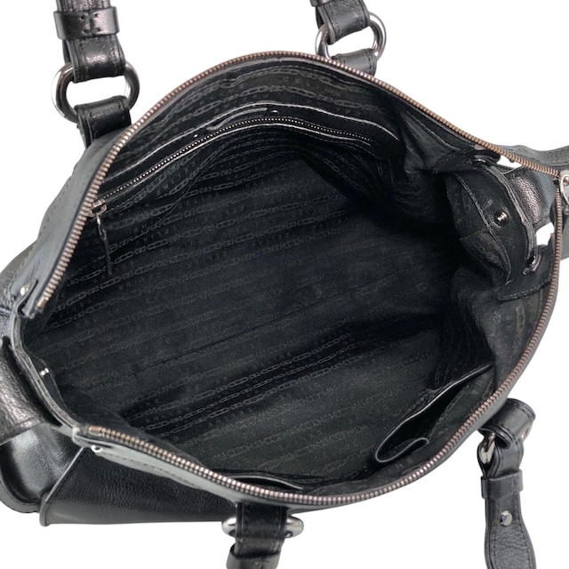 CELINE セリーヌ トリオンフ ハンドバッグ ショルダーバッグ 2way ブラック プレートロゴ レザー vintage ヴィンテージ オールド 4xt5x6