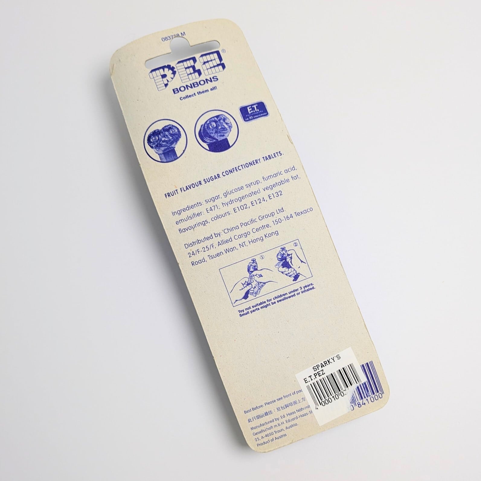 ☆ DEADSTOCK ( MINT ON CARD ) / VINTAGE 90'〜early 2000' ☆【 E.T. ( イーティー )  】PEZ / ペッツ / レッドステム 〚アメリカン雑貨 アメトイ〛