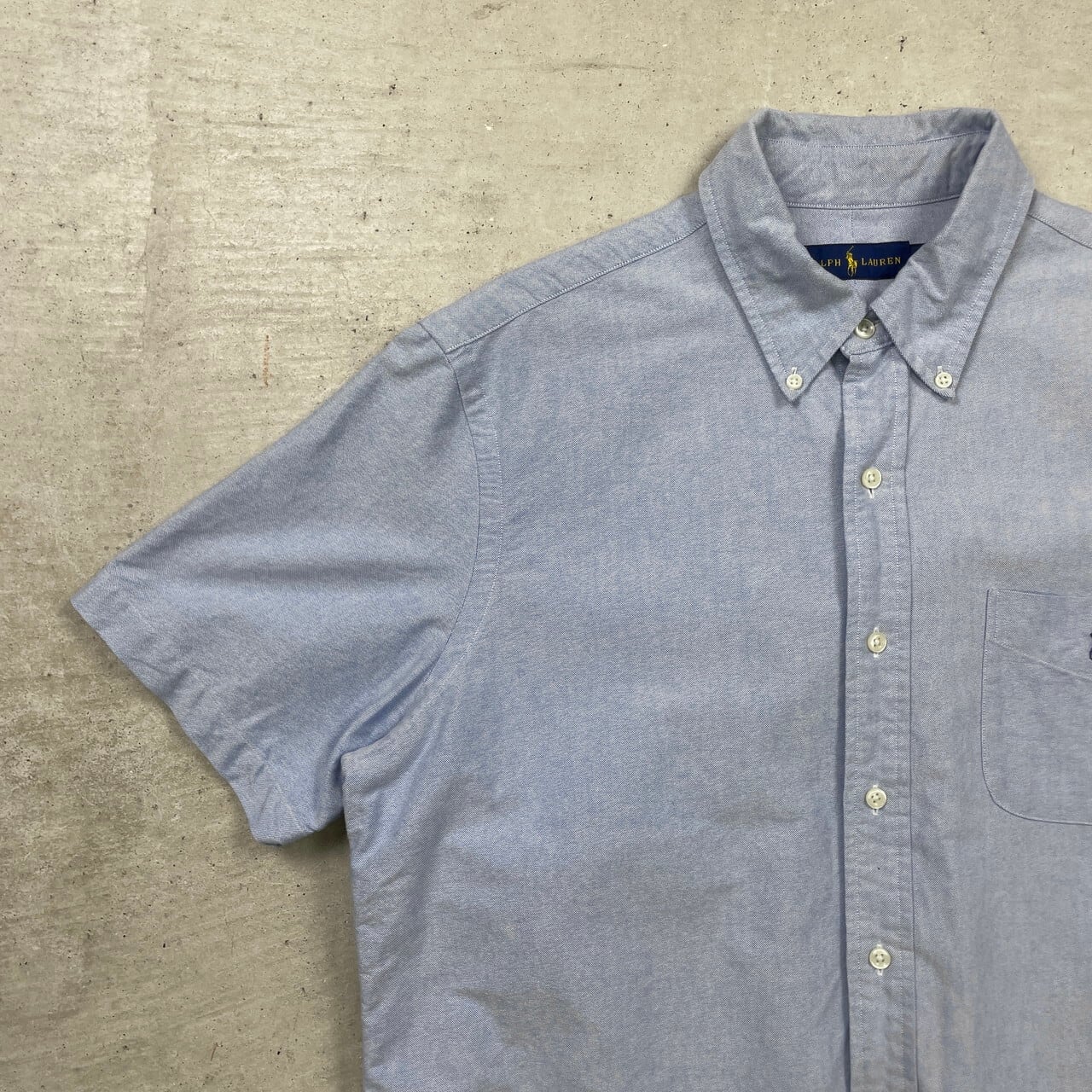 古着 ラルフローレン Ralph Lauren CUSTOM FIT 半袖 ボタンダウンシャツ メンズS相当 /eaa557878 古着 ラルフローレン Ralph Lauren CUSTOM FIT 半袖 ボタンダウン