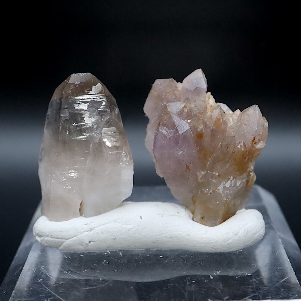 カリフォルニアアメジスト＆スモーキークォーツセット 紫水晶 煙水晶