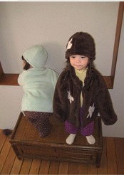 マルディアンバー / Mardi Amber / フルールフリースビーニー / 韓国子供服 / キッズ / 26winter〖取寄〗*S~M*
