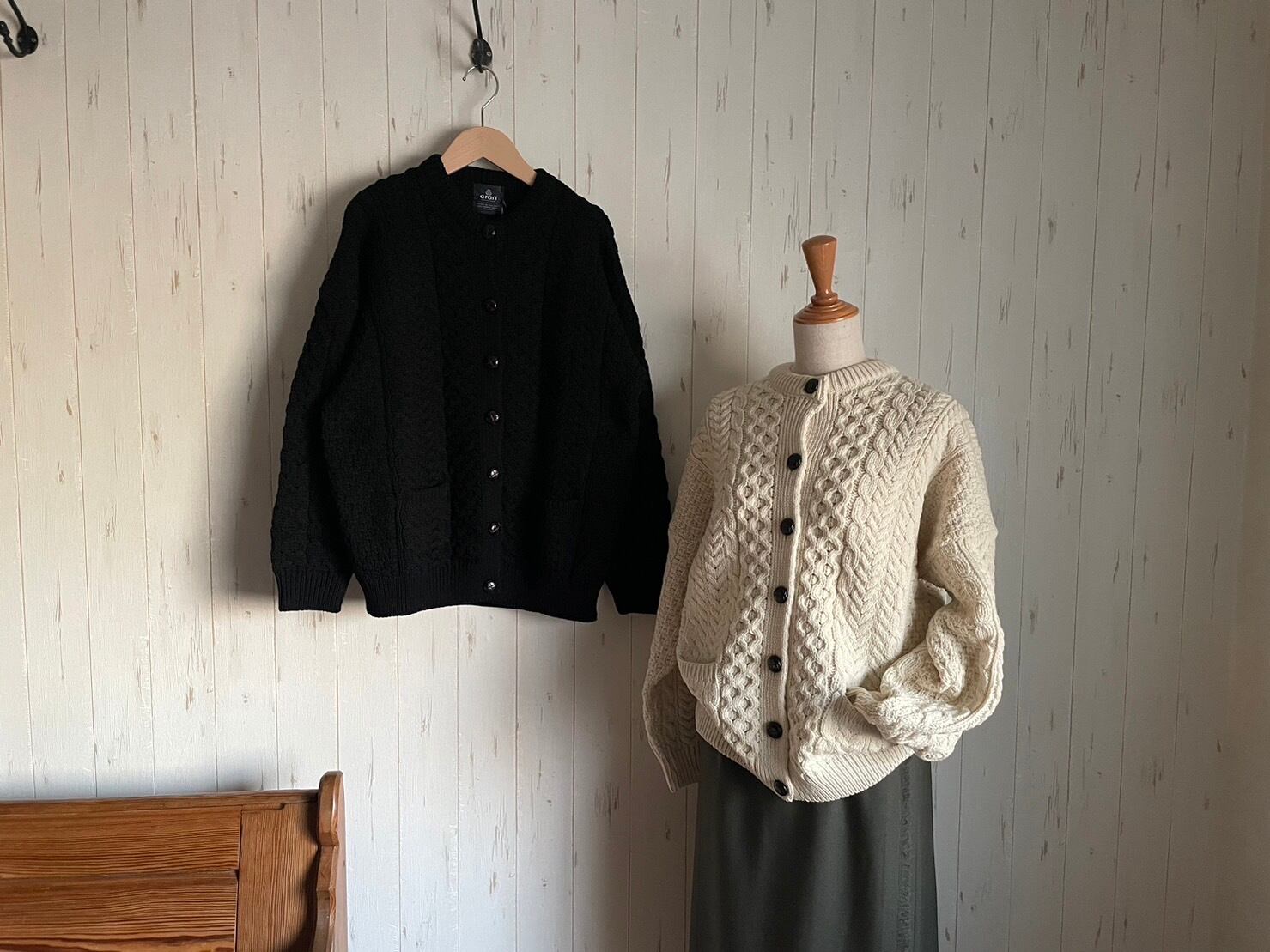 【極美品】aran woolen mills カーディガン