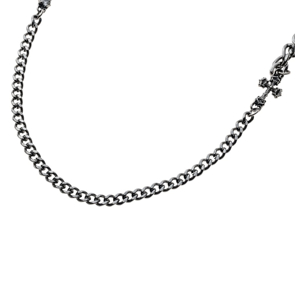 シルバーアクセントSUSクロスネックレス ACCN0079 Silver-Accent