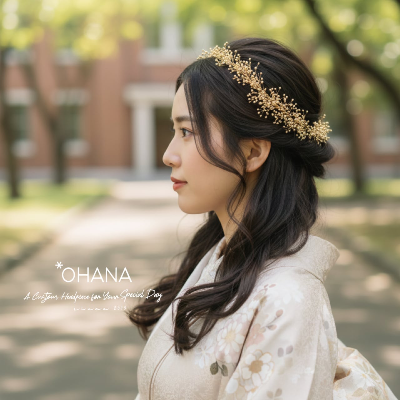 バッグカチューシャ 花冠 花かんむり 成人式 卒業式 結婚式 振袖 袴