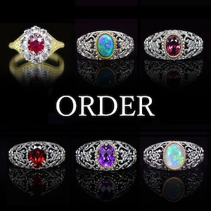 Alice Ring オーダー レッドスピネル ソ付 0.853ct リング