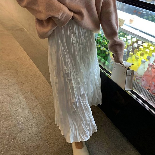 wrinkled skirt　10063