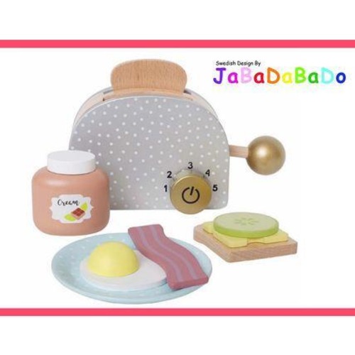 日本未入荷　JABADABADO NEW とっても可愛い朝食セット ままごと ギフト　スウェーデン直輸入　北欧　北欧雑貨　木製おもちゃ