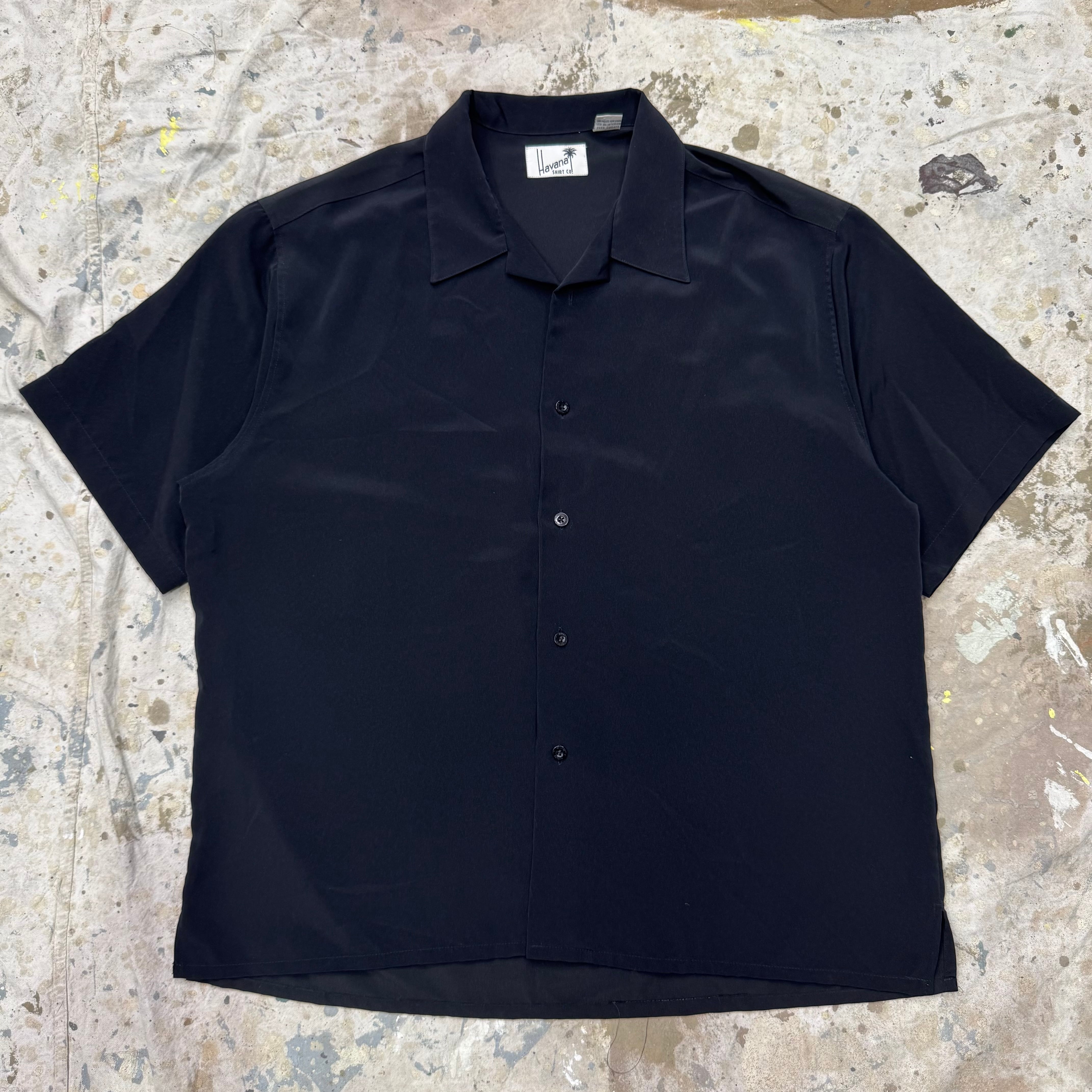60s Campus オープンカラーシャツ 小紋柄 ホワイト L相当 | 古着屋