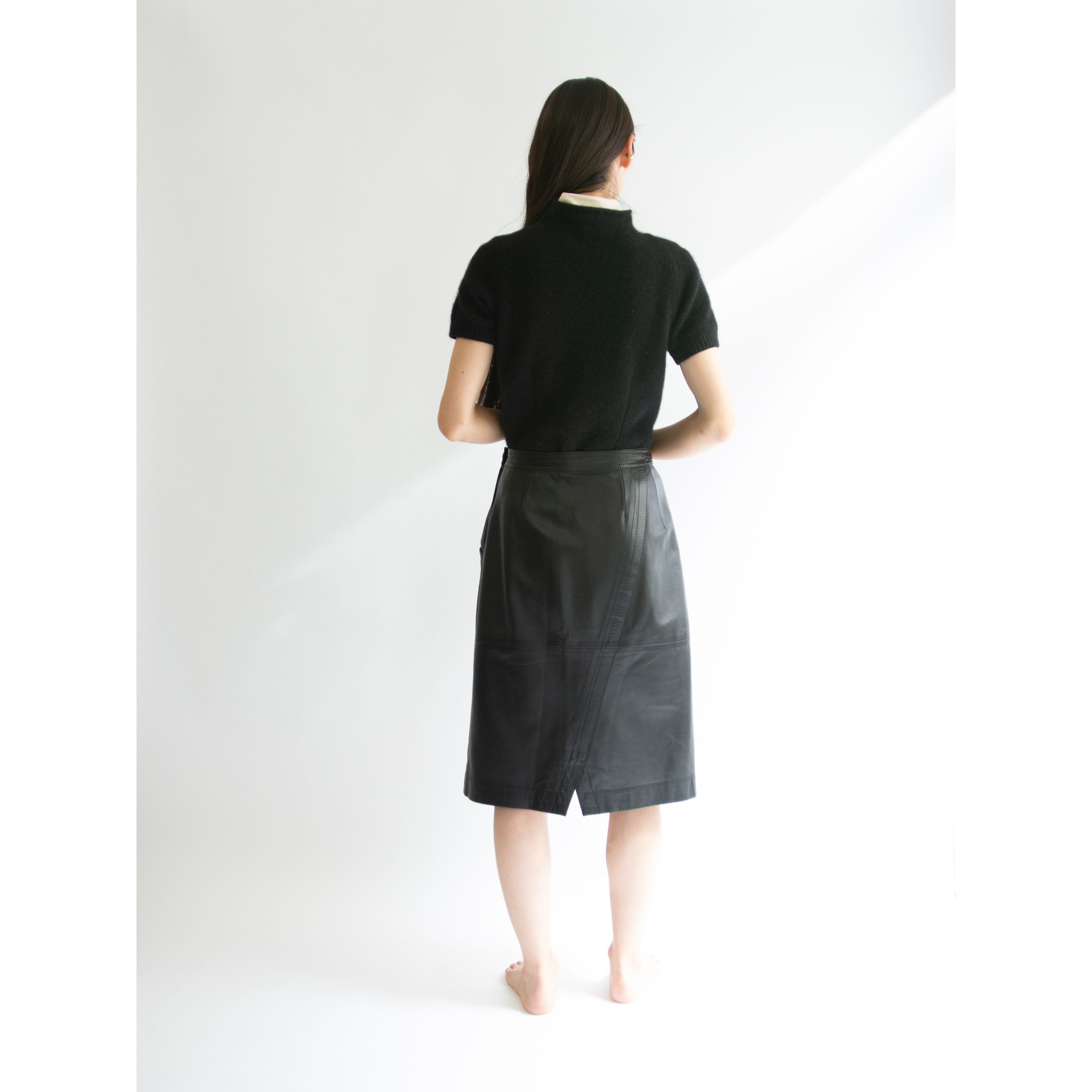 【LOEWE】Made in Spain Leather Skirt（ロエベ スペイン製 レザースカート）