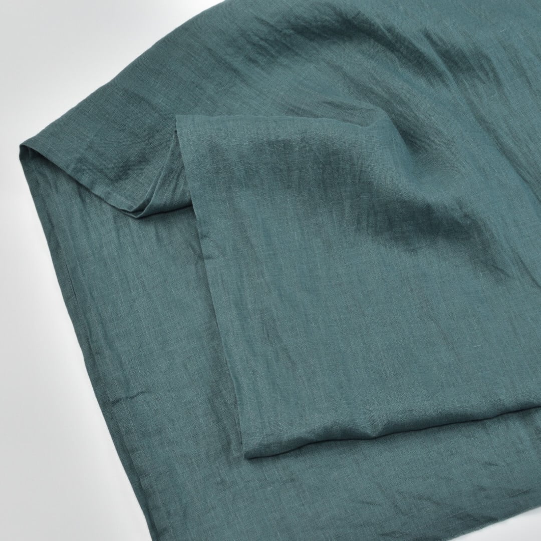 prit プリット 平織りリネンストール・グリーン
