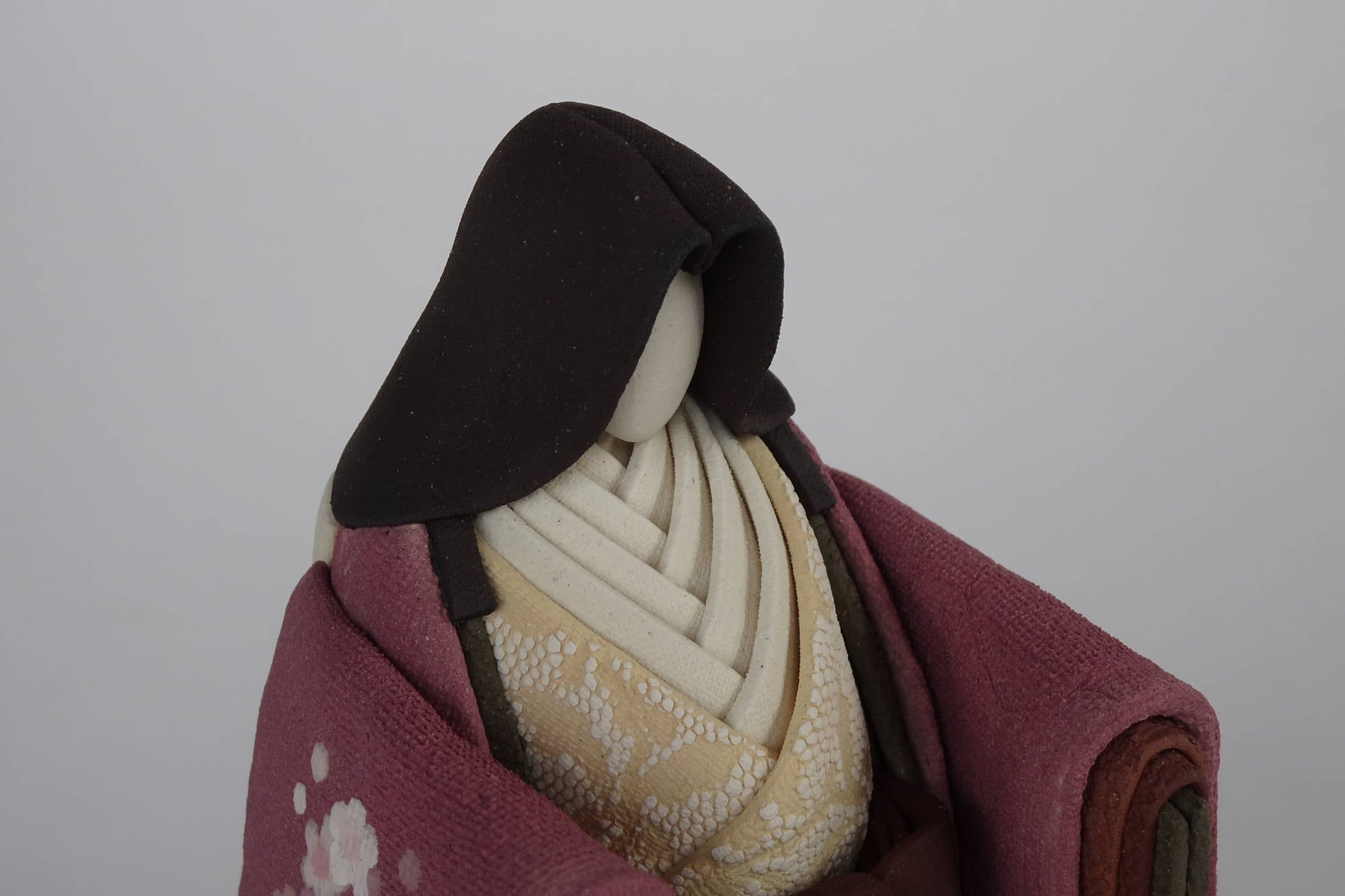 ひな人形 立雛 陶雛 澤りか作 お雛様 コンパクト 水洗い可 桐箱入り