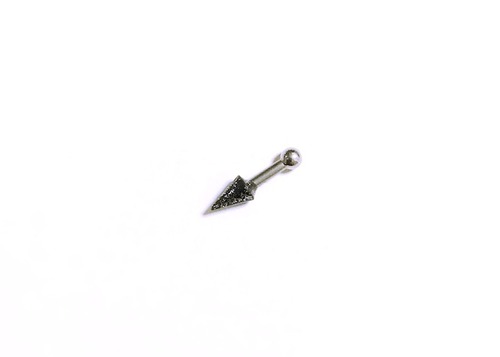 S✴︎CORNバーベル BLACK (ピアス)・Straight barbell "BLACK S✴︎CORN "(ear piercing)