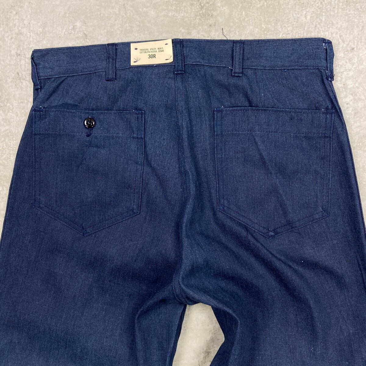 DEAD STOCK NOS 83年納品 U.S.NAVY 米軍実品 デニムセーラーパンツ