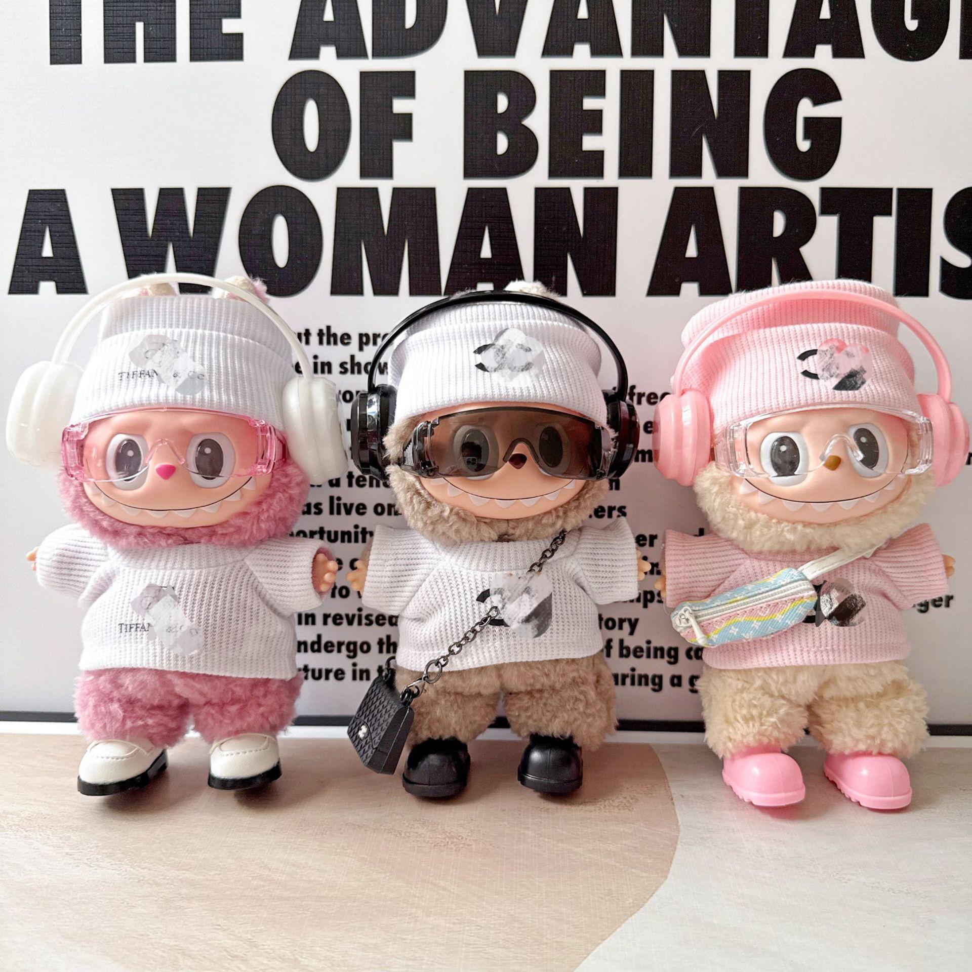 LABUBU 一二三代対応 帽子＋トップス＋パンツ＋シューズ＋サングラス＋