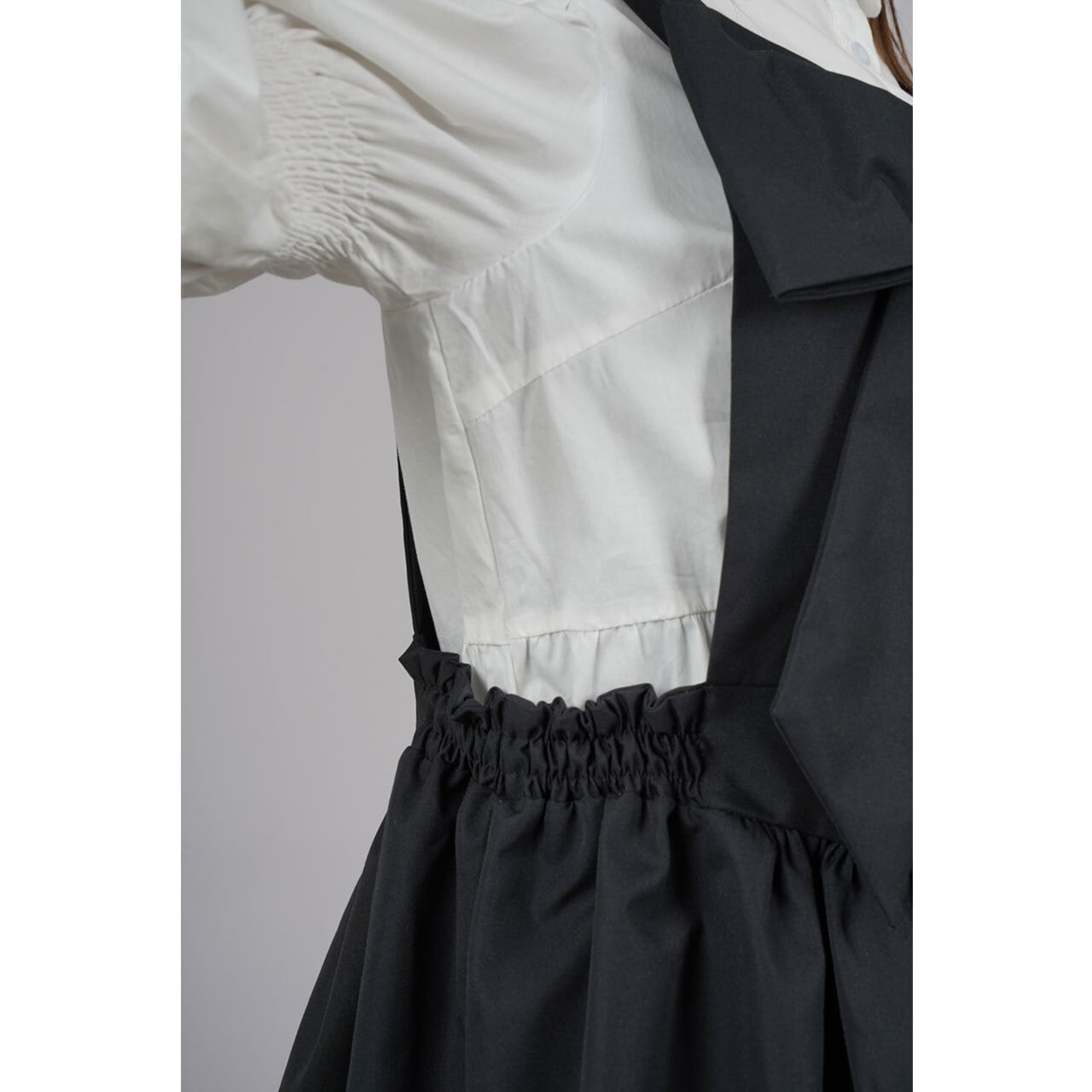 最終お値下♡美品 ✨️ 45rpm綿100%白ブラウス　羽織り前開リボン紐 Front Ribbon Sleeveless Onepiece (Short) | HEENIE HEENIE 公式