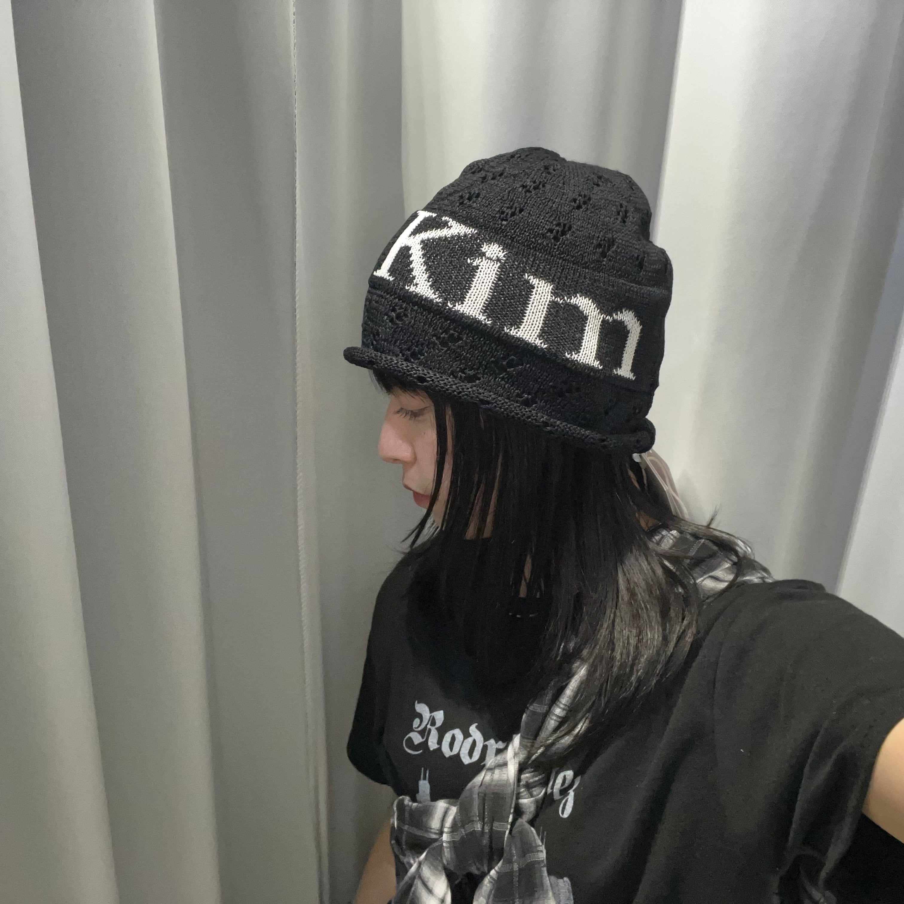 【即納】韓国ブランド　Matin Kim MATIN LOGO CROCHET BEANIE