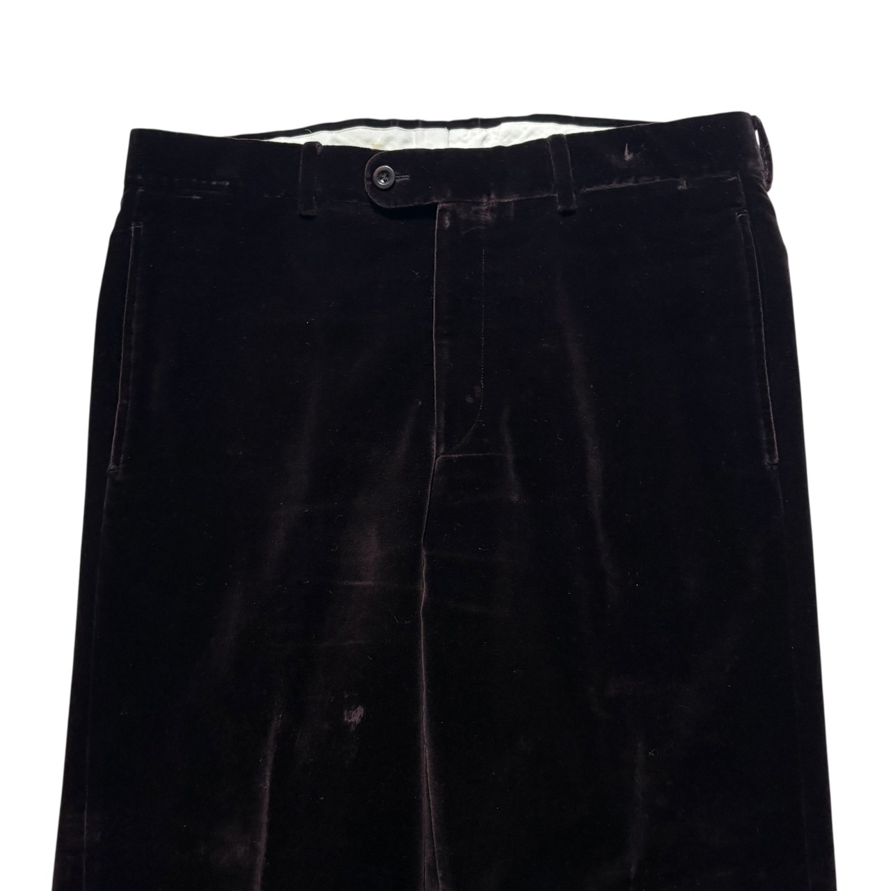 HERMES brown velvet pants