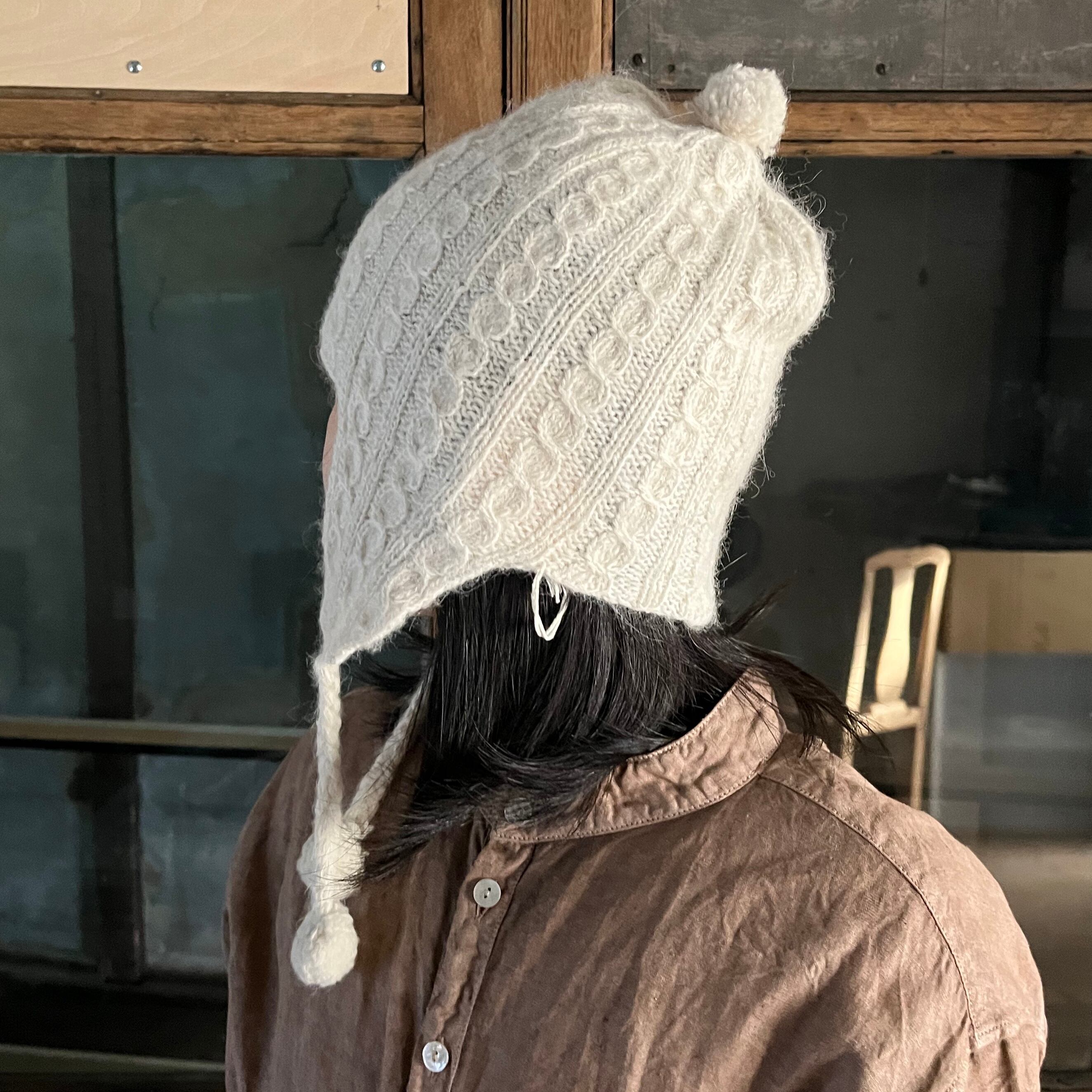 PUENTE 手紡ぎイカセーター　手編み PUENTE Rueca 手紡ぎ丸ヨークセーター［期間限定販売］ ｜くらすこと