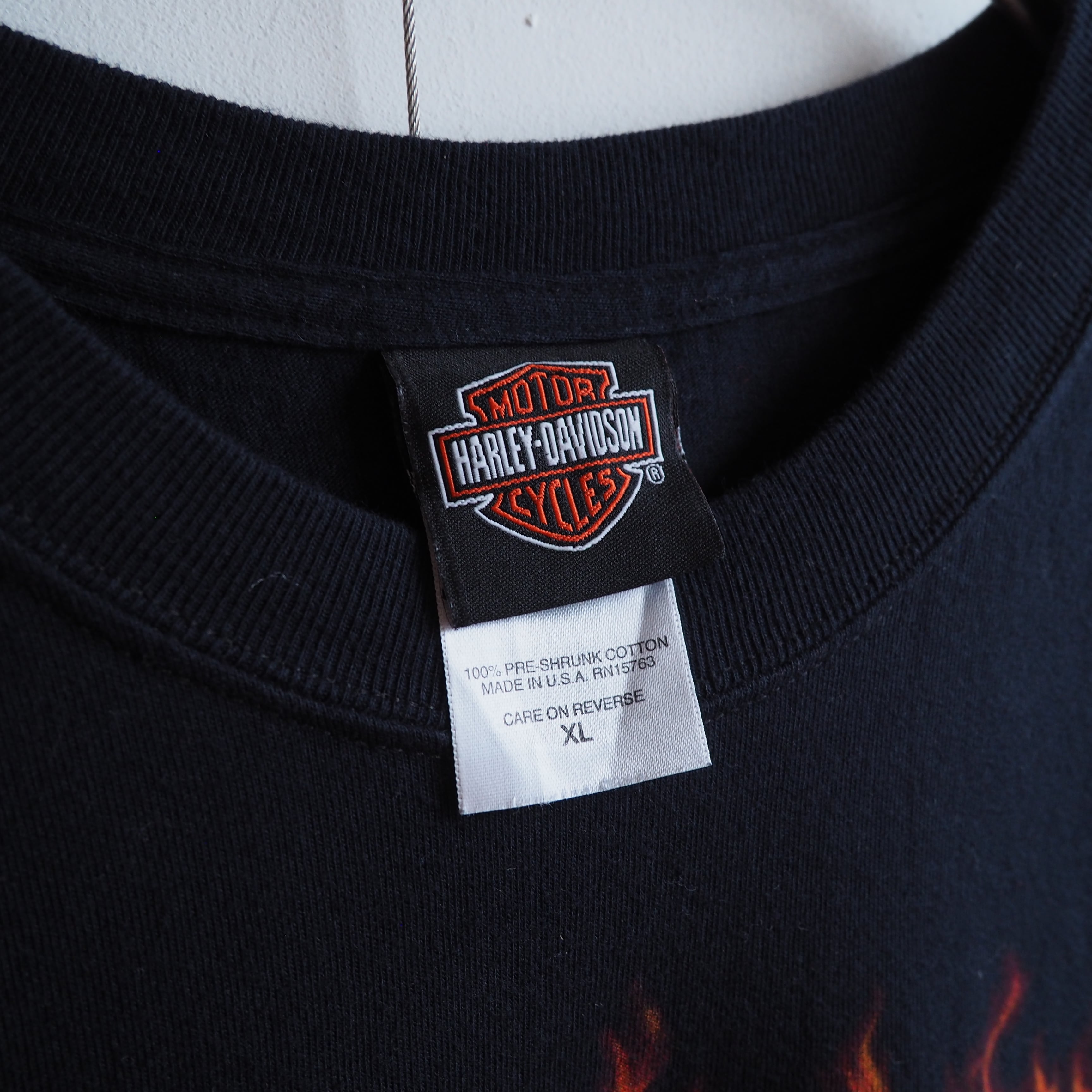 ” Harley-Davidson ” Casino printed Black loose Tee (made in Usa)