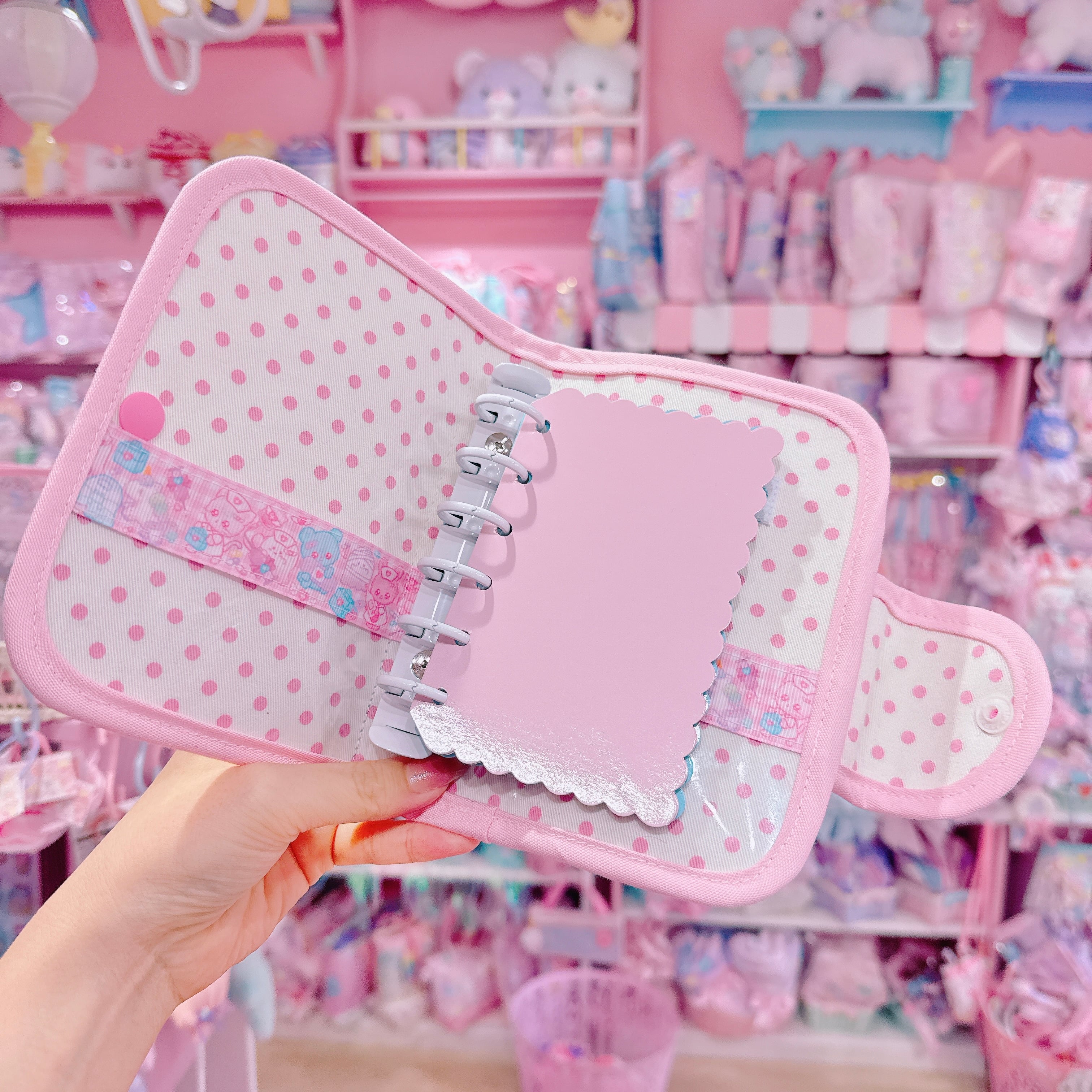 【E3】104-3ストラップ付き６穴バインダー（シール台紙付）