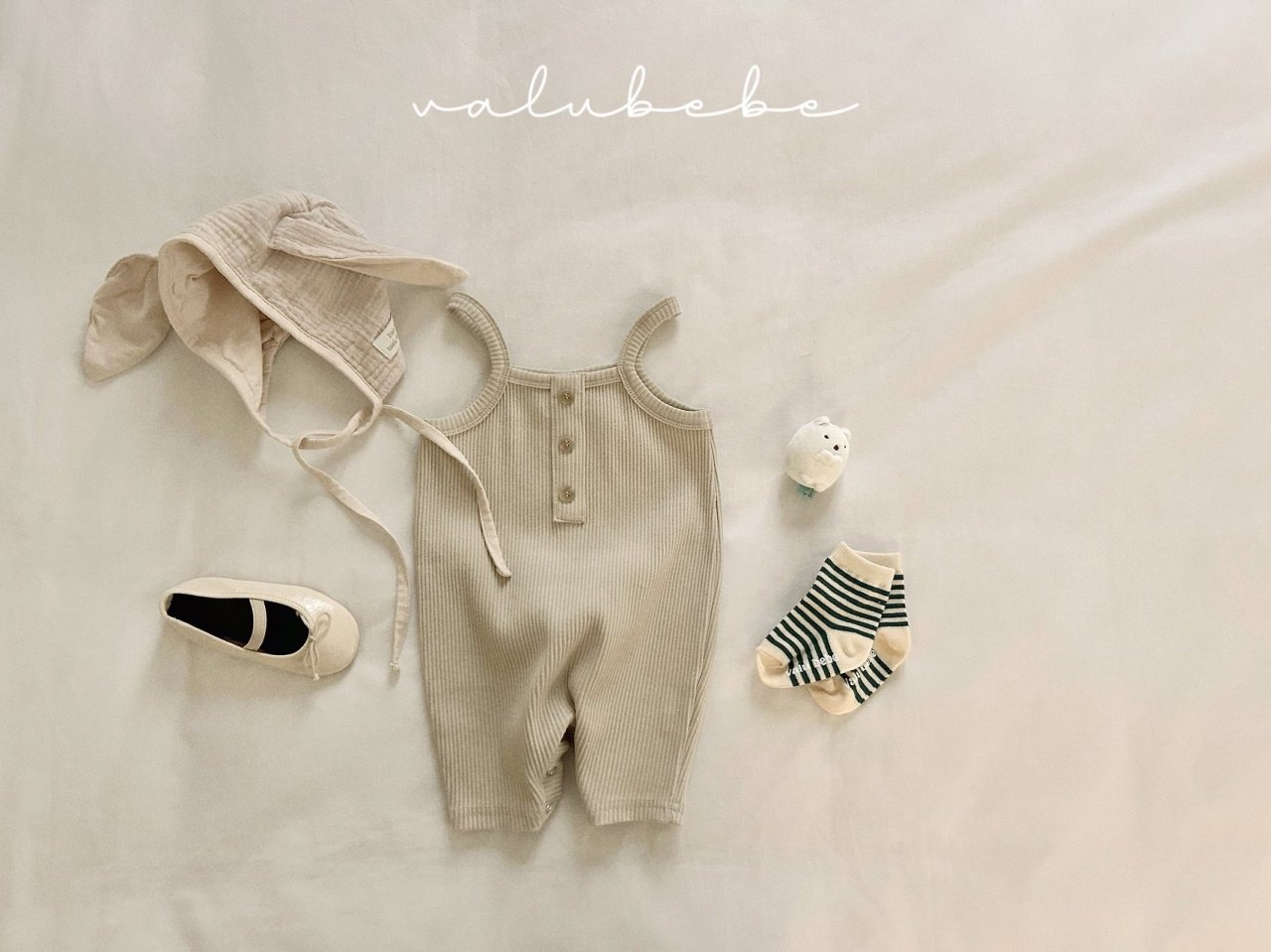 [valubebe] Madeleine Ribbed Bodysuit / [벨루베베] 마들렌골지슈트