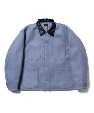 FLAGSTUFF: WOOL CHORE JACKET FS2042 C/# LIGHT BLUE SIZE L