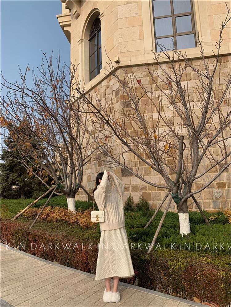 ケーブル編み タートルネックニット　AJ11009-2705