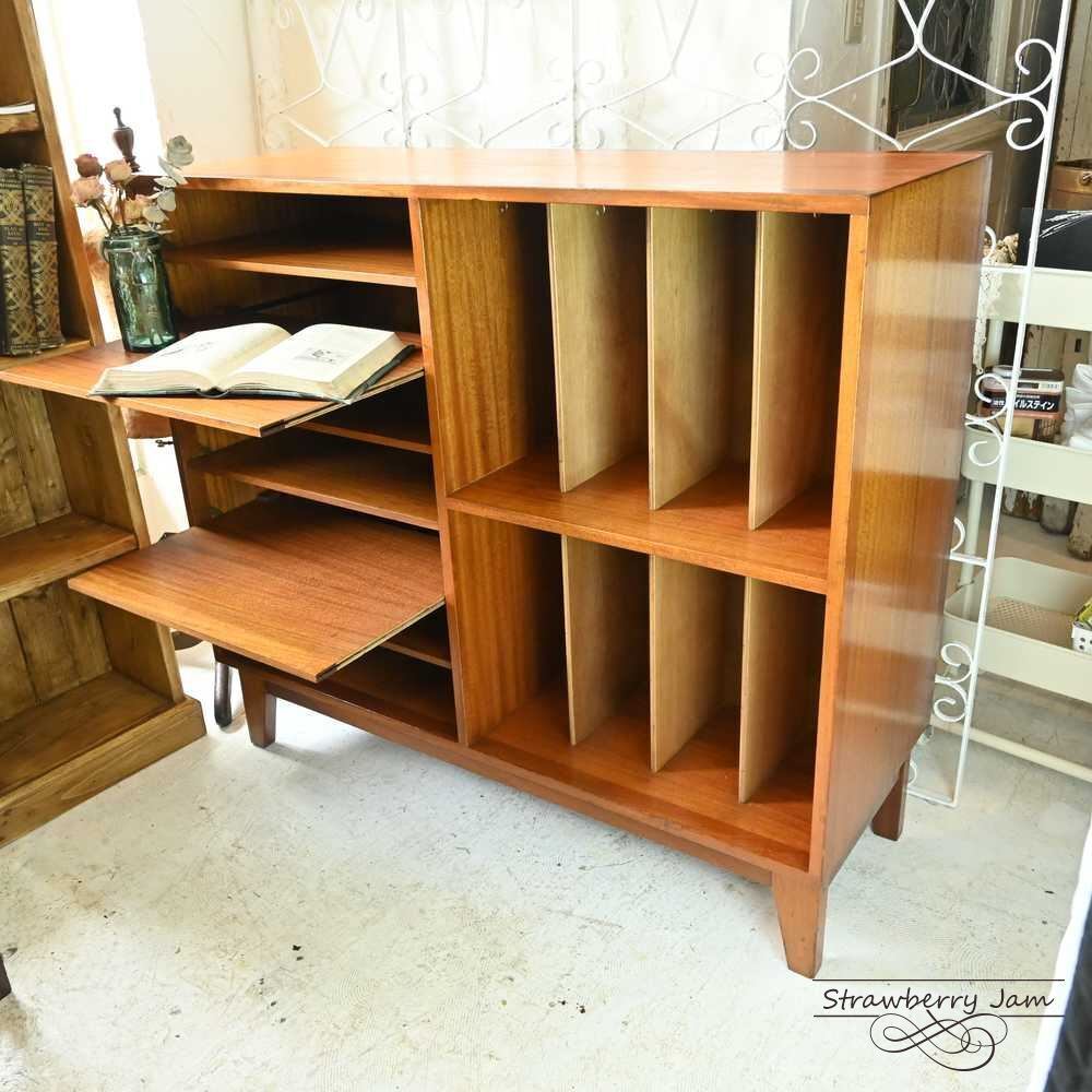 L3705-232 英国アンティーク パイン オープンブックケース 棚 本棚